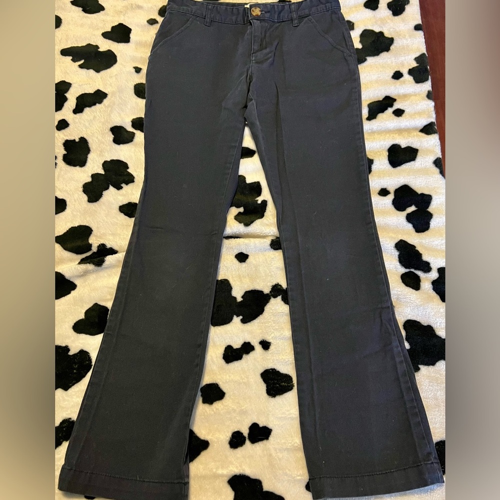 Old Navy school bootleg pants in navy